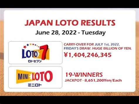 japan lotto results history